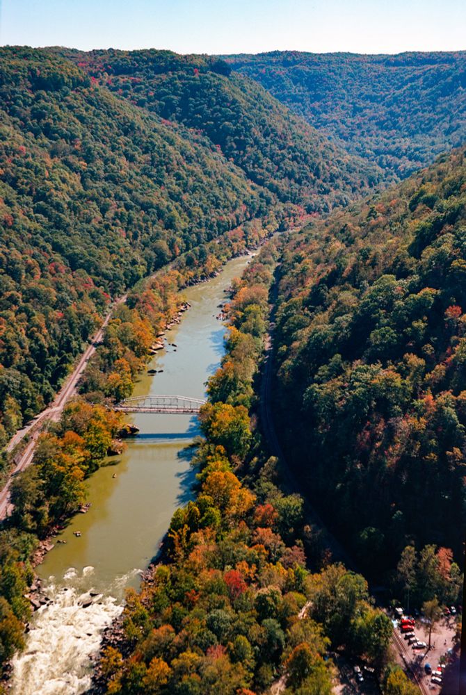 From the new River Gorge bridge