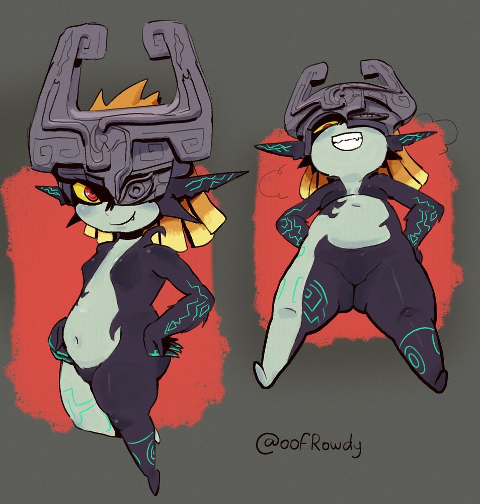 Midna from legend of Zelda, fanart, shortstack