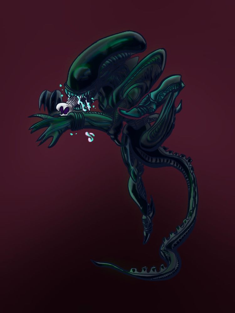 Image of lunging xenomorph