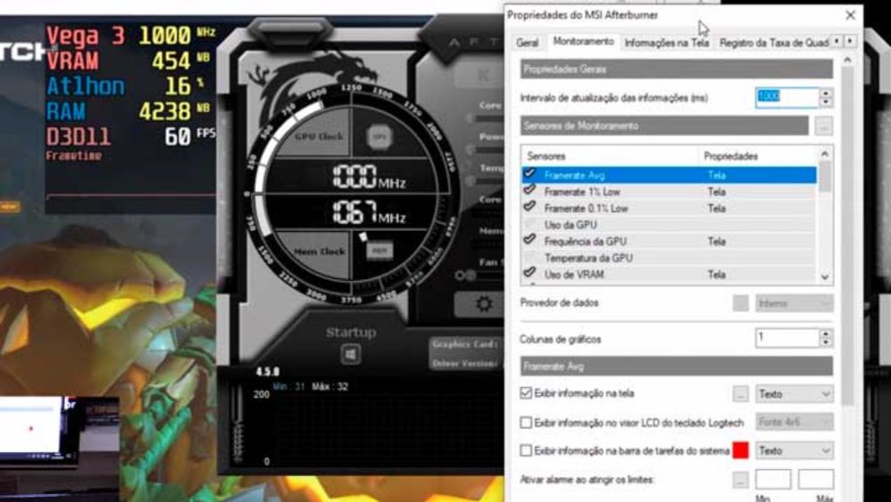 Como monitoramos o hardware em nossos vídeos? Tutorial do MSI Afterburner e RivaTuner