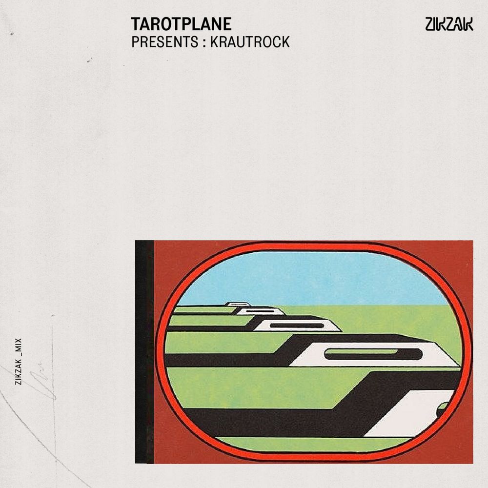 The cover for zikzak mix 8: Tarotplane Presents Krautrock.
