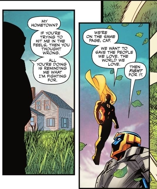 panel from Captain Atom vs Superman