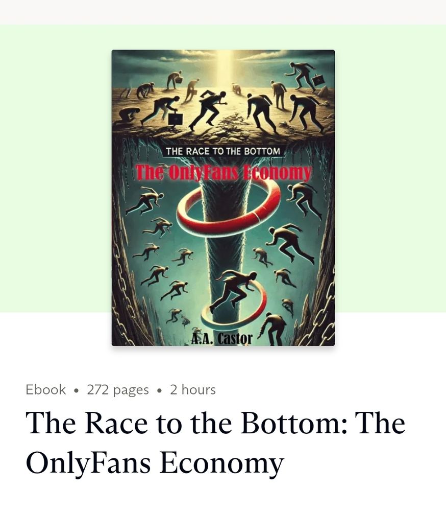 Screenshot of book cover 'The Race to the Bottom: The OnlyFans Economy'