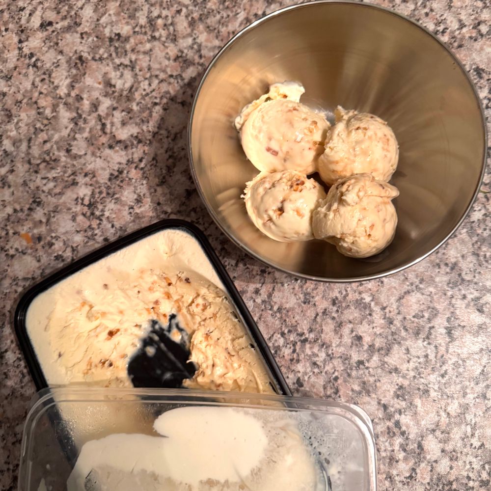 Romige vanille roomijs