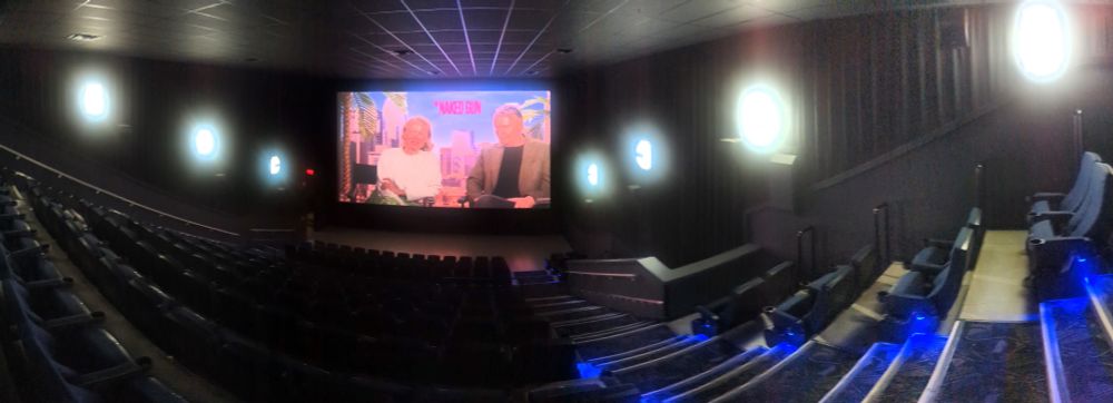 Photo of an empty movie theater 