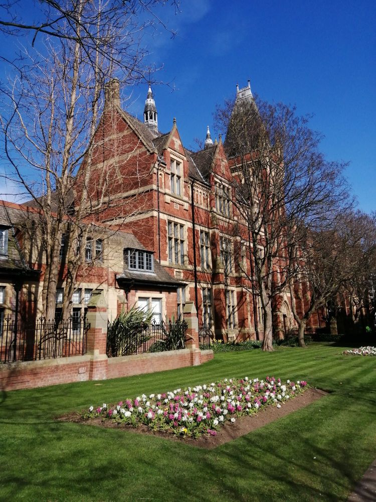University buildings in Spring sunshine 