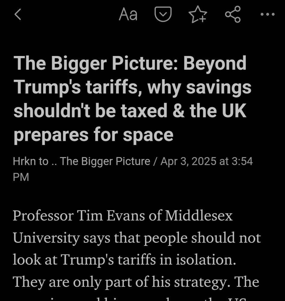 Professor Tim Evans of Middlesex University says that people should not look at Trump's tariffs in isolation. They are only part of his strategy.