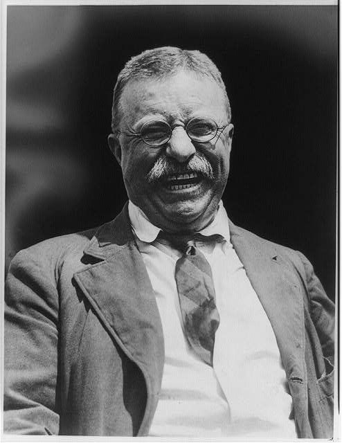 Theodore Roosevelt Laughing, circa 1910
Pingu's Dream, anyone?