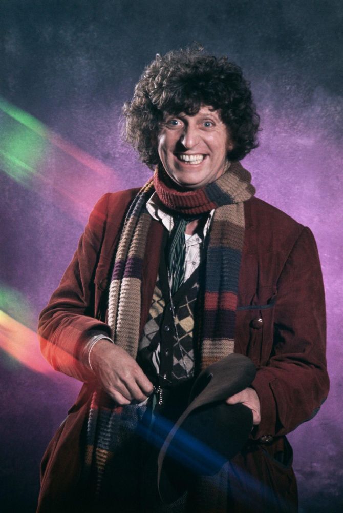 Tom Baker as The Fourth Doctor in Doctor Who