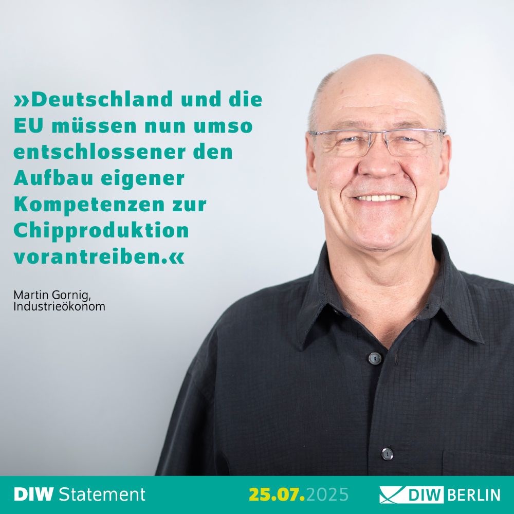 Statement von Martin Gornig: "Deutschland und die EU müssen nun umso entschlossener den Aufbau eigener Kompetenzen zur Chipproduktion  vorantreiben."