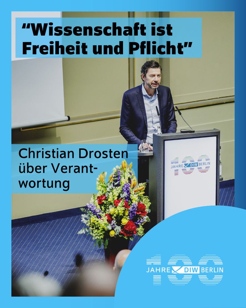 Christian Drosten am Rednerpult