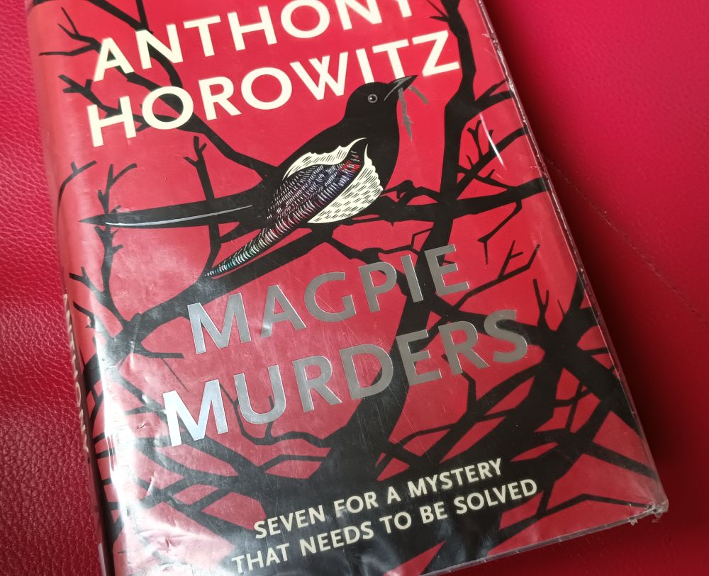 A copy of Magpie Murders by Anthony Horowitz 