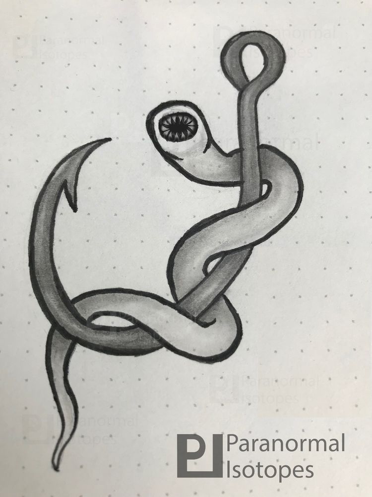 2019 graphite pencil drawing in sketchbook of a creepy worm with sharp teeth clinging on to a fishing hook baring its teeth.