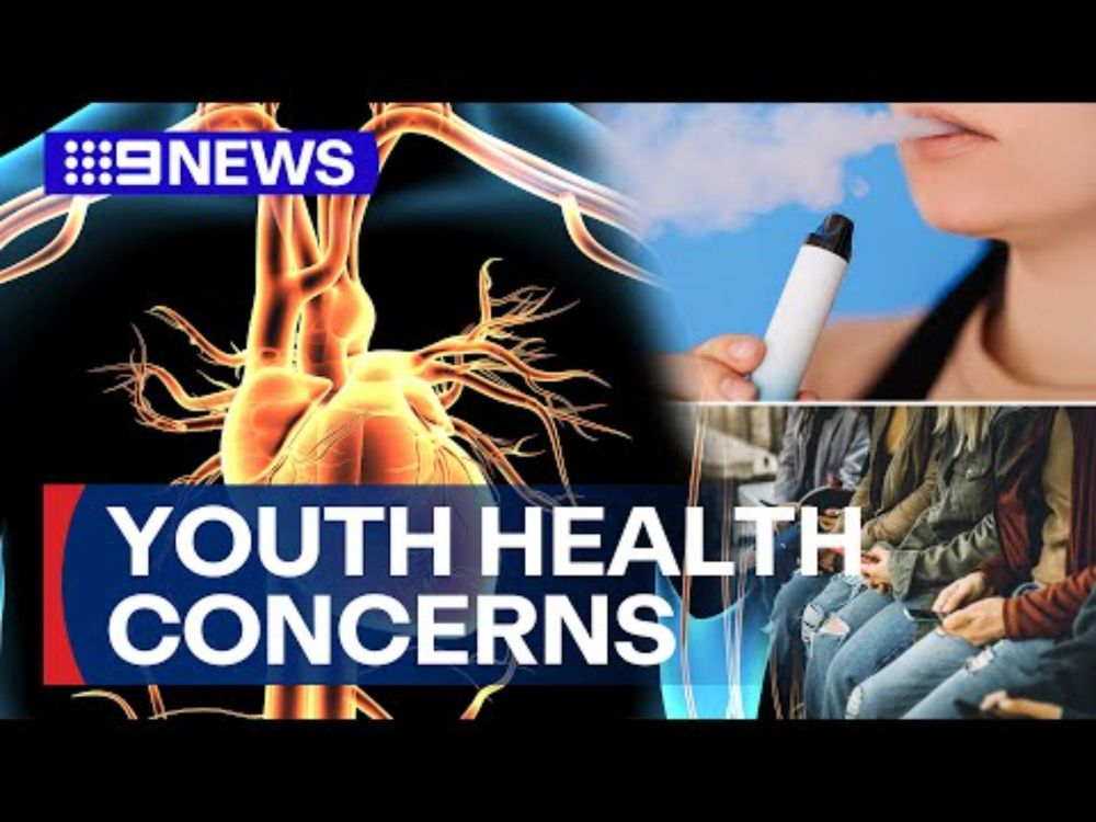 Vaping, technology, junk food: Fears younger generation could die earlier | 9 News Australia