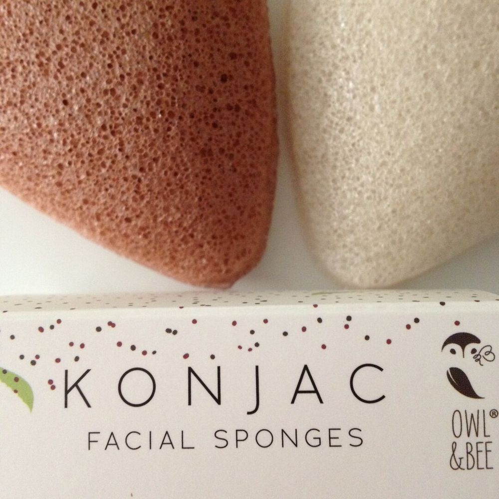 Owl & Bee Konjac facial sponges for irritated skin
