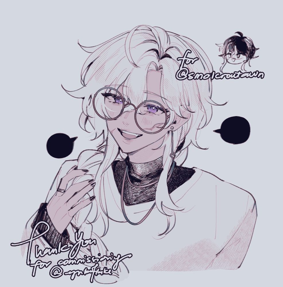bust sketch commission for @smolcroutawn on twitter!