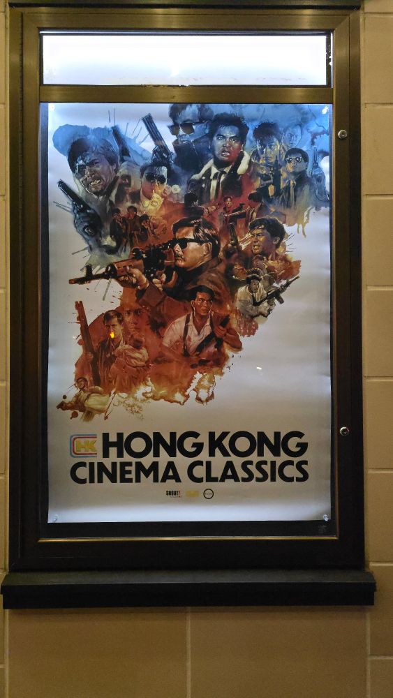 Movie poster for the Hong Kong Cinema Classics restored releases, showing characters from John Woo movies