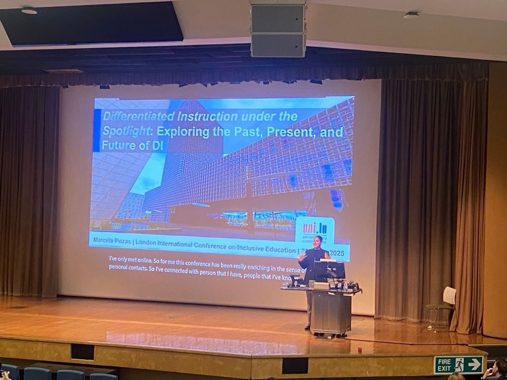 Prof Marcela Pozas presenting hey keynote speech