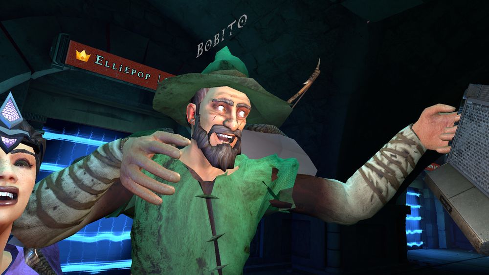 bobito smiling in a cursed way at his camera