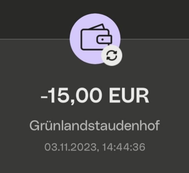 Überweisungsbeschtätigung vom 3.11