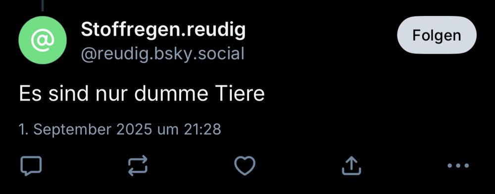 Druko zu einem Bild meiner Katzen:“es sind nur dumme Tiere“