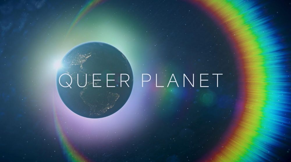 Opening frame from documentary Queer Planet, Peacock documentary TV Special