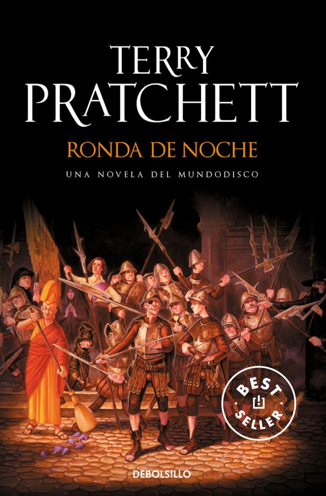 Portada del libro Ronda de Noche en la que aparecen miembros de la Guardia con armaduras y armas