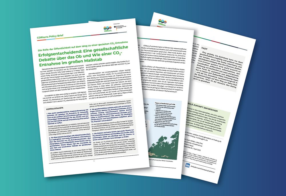 CDRterra Policy Brief einzelne Blätter