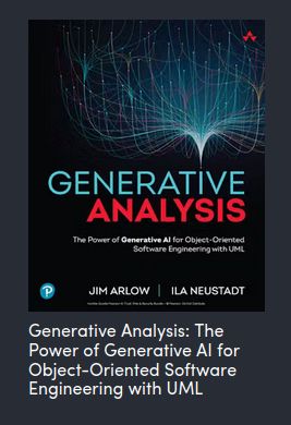 Book on Humble Bundle titled "Generative Analysis: The Power of Generative AI for Object-Oriented Software Engineering with UML"
