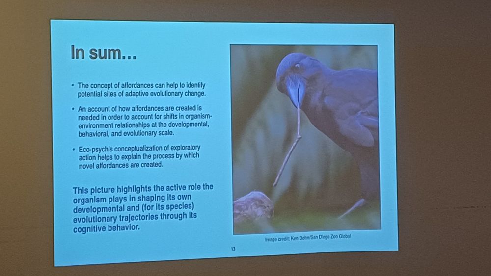 Slide summarising points of talk.