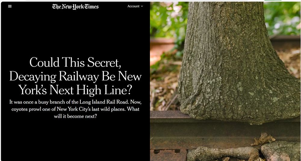 NYT article: "Could this Secret, Decaying Railway Be New York's Next High Line?"