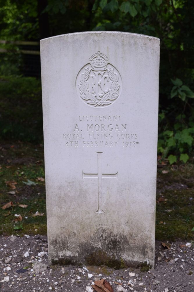 Headstone of Ashton Morgan, at Figheldean, Wiltshire