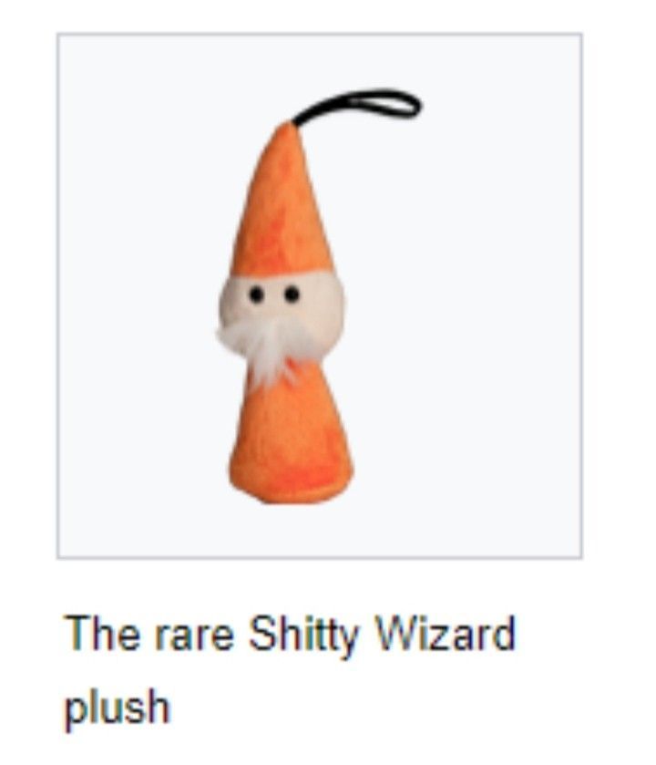 The rare Shitty Wizard plush