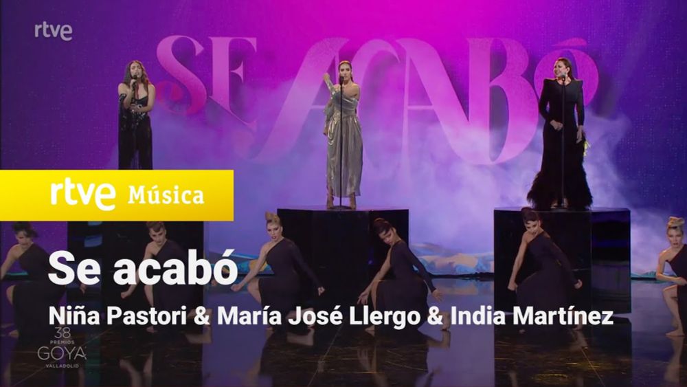 Niña Pastori, India Martínez y María José Llergo - "Se acabó" (Premios Goya 2024)