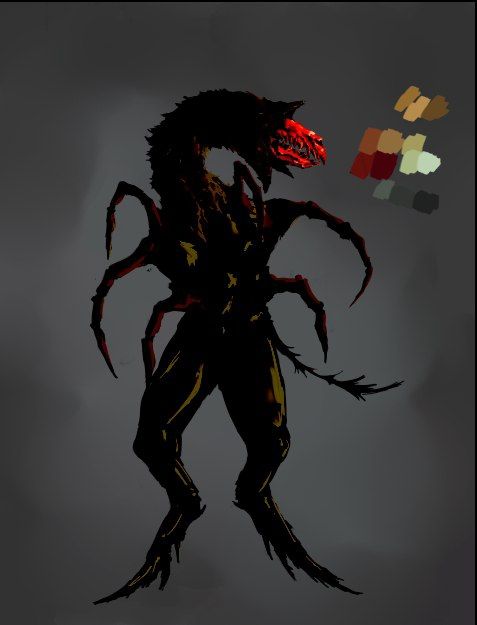 I just used some Photoshop filters... So he looks scary;)