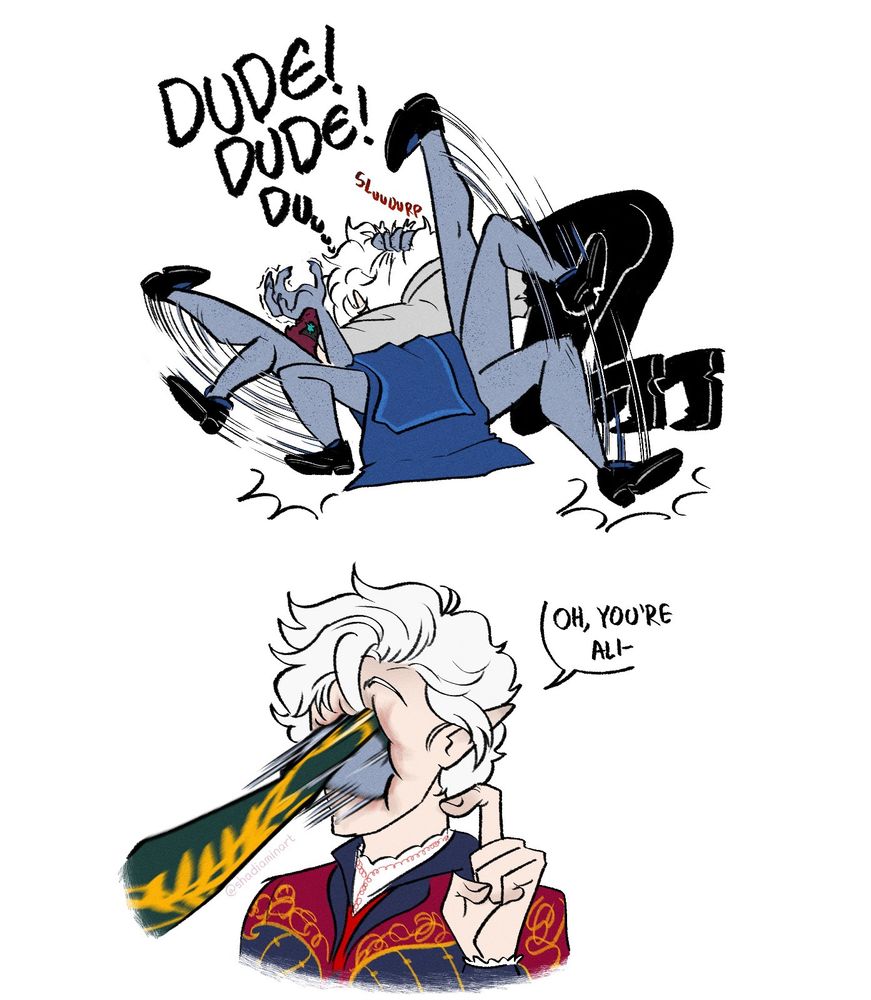 Astarion accidentally draining Rorissa of her blood and then Astarion gets punched in the face by her