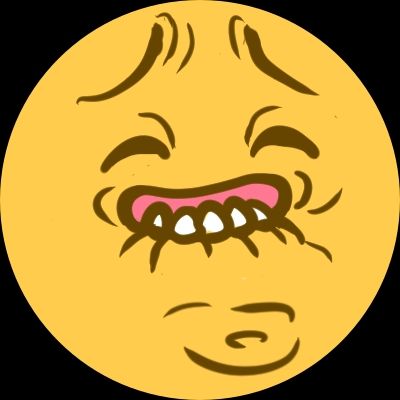 Emoji face in what can only be described as mid-climax