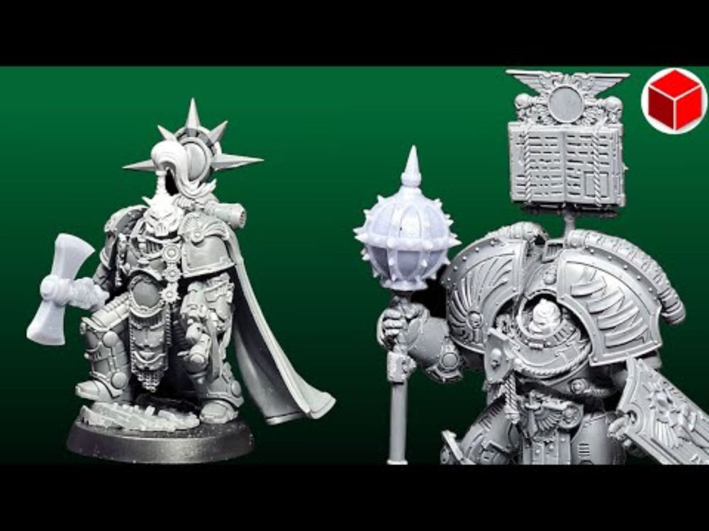 Kitbashing A Dark Angels Saturnine Praetor and a Sons of Horus MKII Centurion