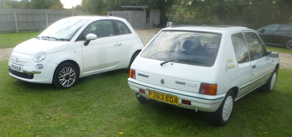 Fiat 500  & Peugeot 205 Open