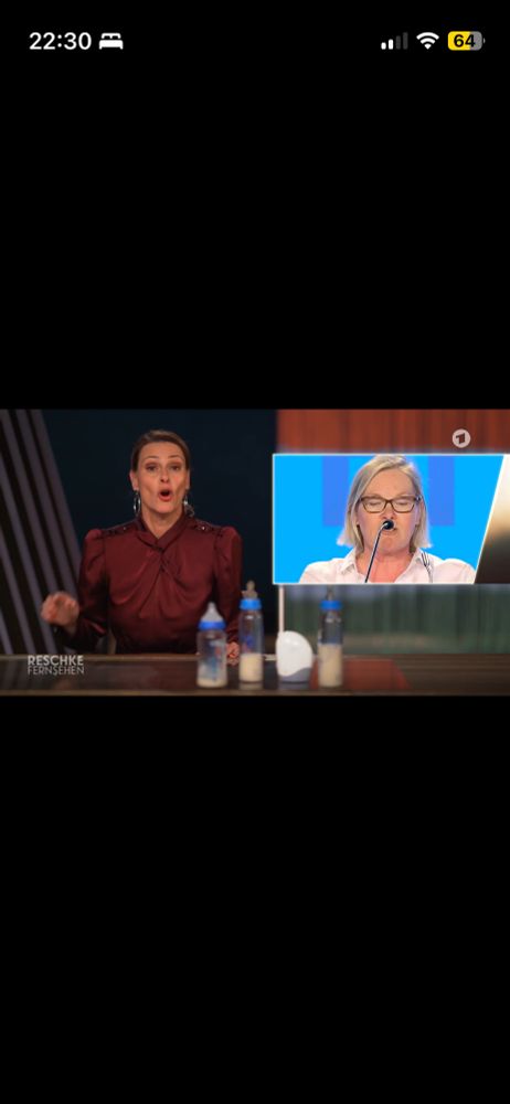 Ein ähnliches Bild - allerdings Frau Reschke im Splitscreen