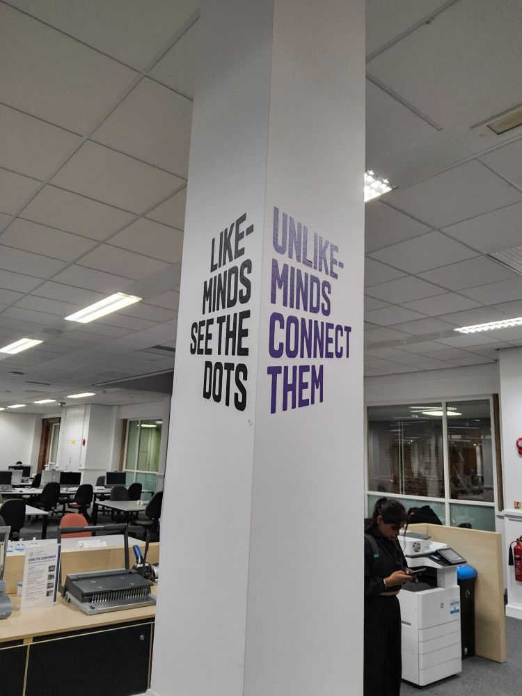 Like minds see the dots, unlike minds connect them