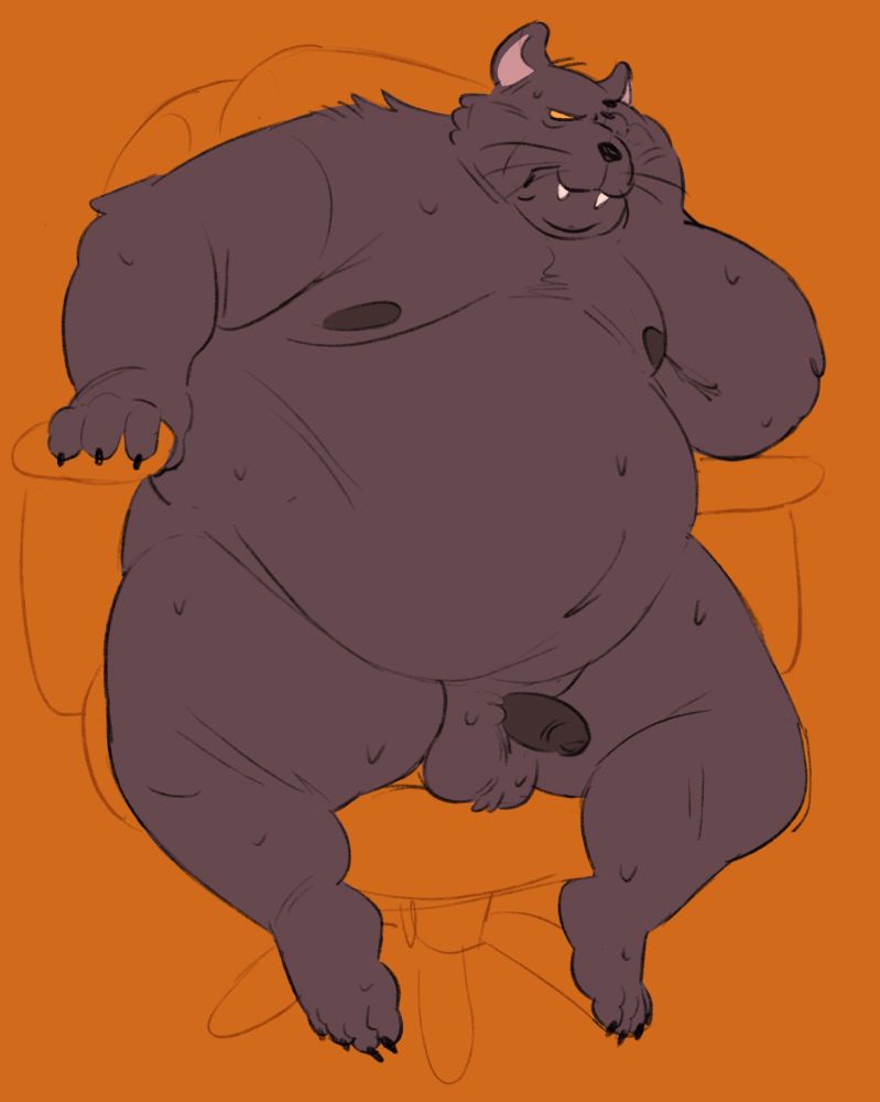 Adv0cate sitting on an office chair naked. He’s irritated and sweaty. He has a pair of fluffy sweaty balls and a small peenor.
I need him to sit on me 