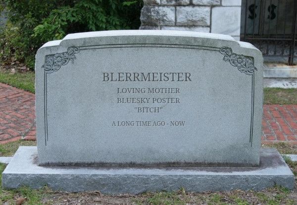 Rest in Blerr gravestone