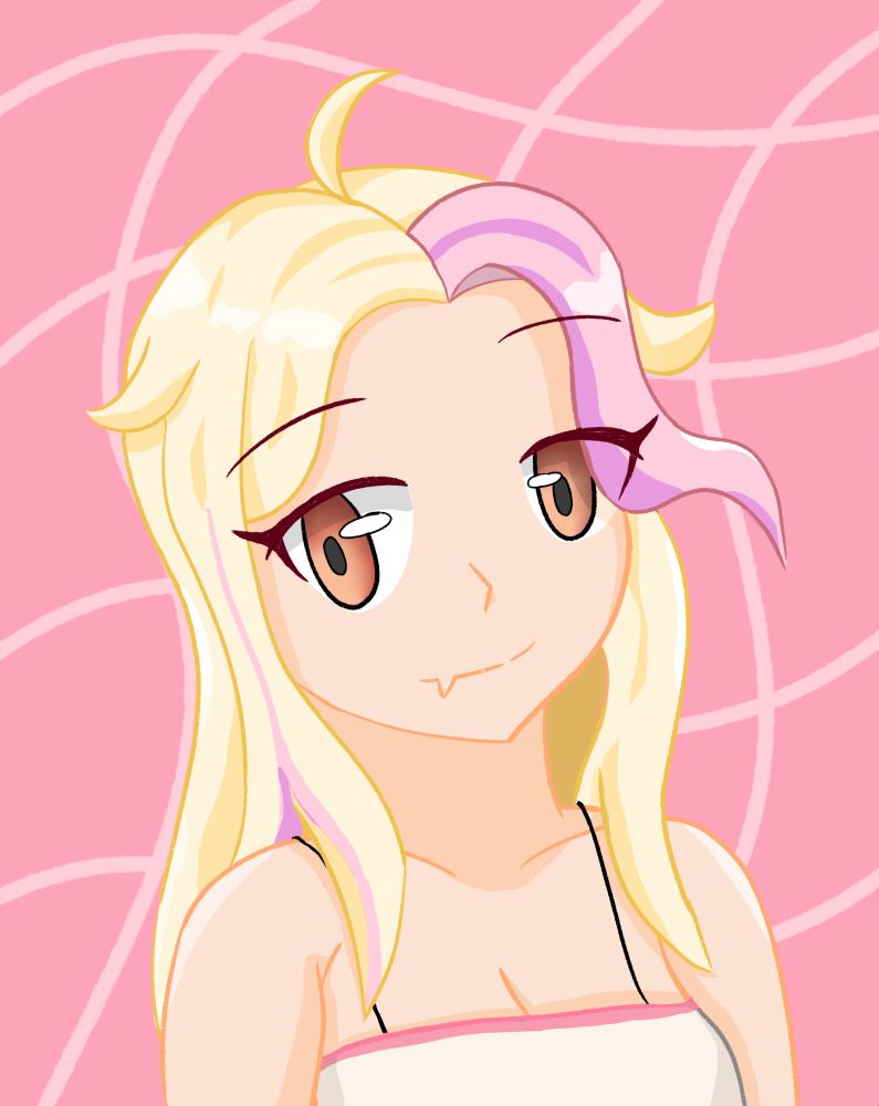 A head/bust drawing of an oc for art fight. 

Ocs name: Revali