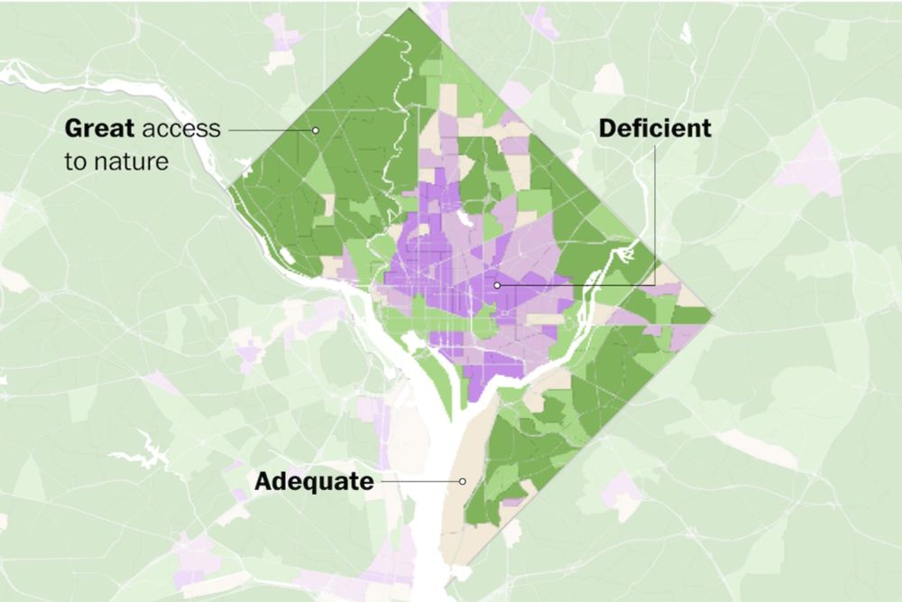 Analysis | Mapping America’s access to nature, neighborhood by neighborhood