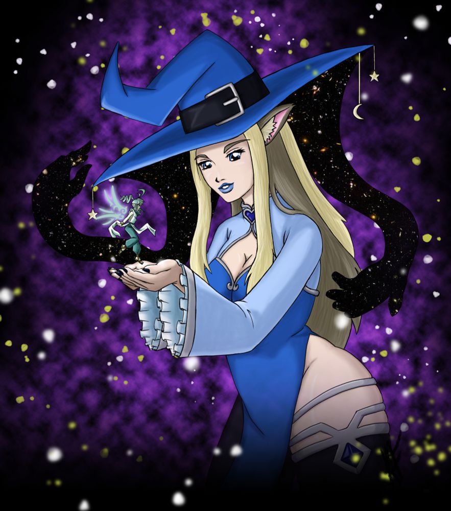 Kibbycat hold Zhylf in her hands