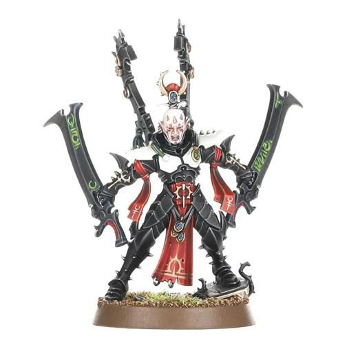 Aeldari Eldar Ynnari Incubi Klaivex with back blades.