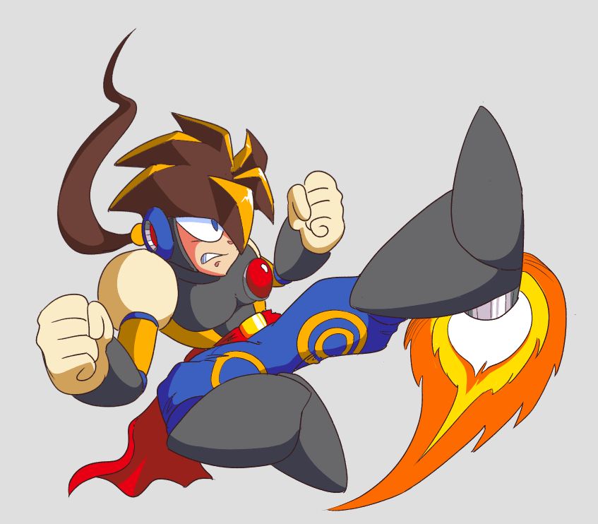 Cannon Dancer/ Osman drawn as a MEga Man Robot Master.