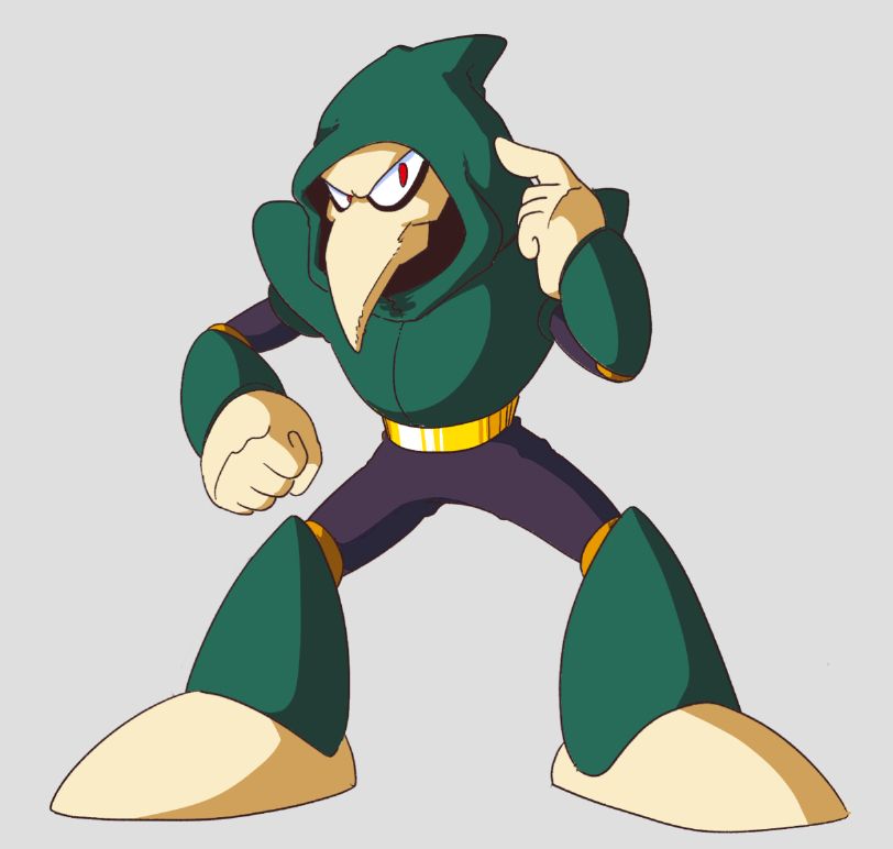 The Quiet Man (2018) drawn as a robot master.