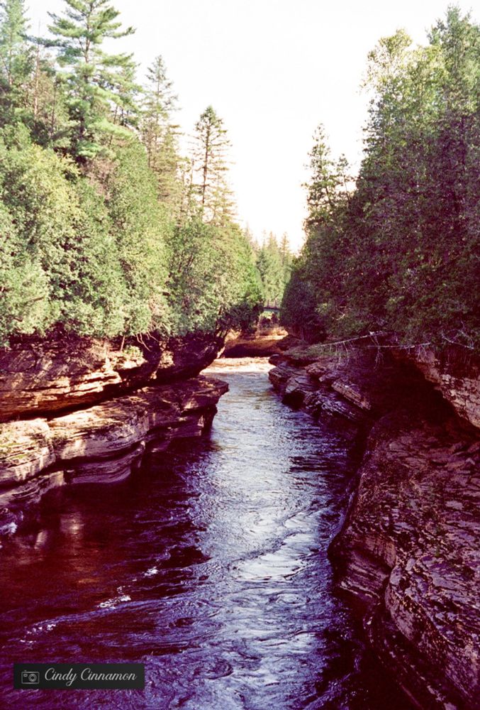 Canyon dans la région de Saint-Alban au Québec
